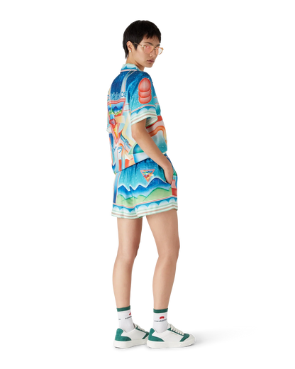Shorts en soie Galaxy Court