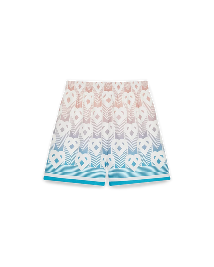 Short en soie Monogram Cœur Dégradé