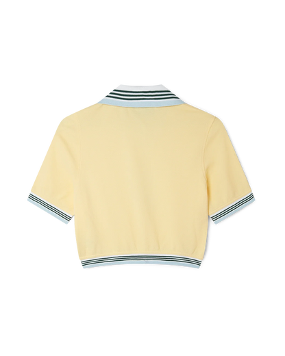 Cropped Pique Polo