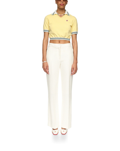 Cropped Pique Polo