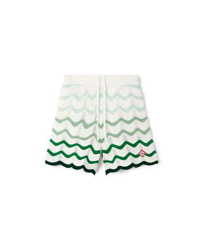 Short en crochet à dégradé ondulé