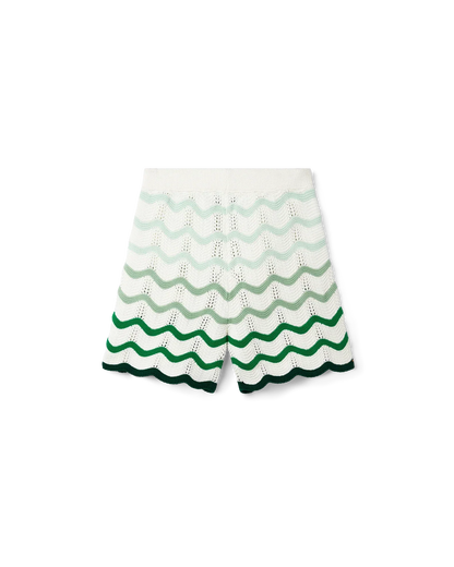 Short en crochet à dégradé ondulé