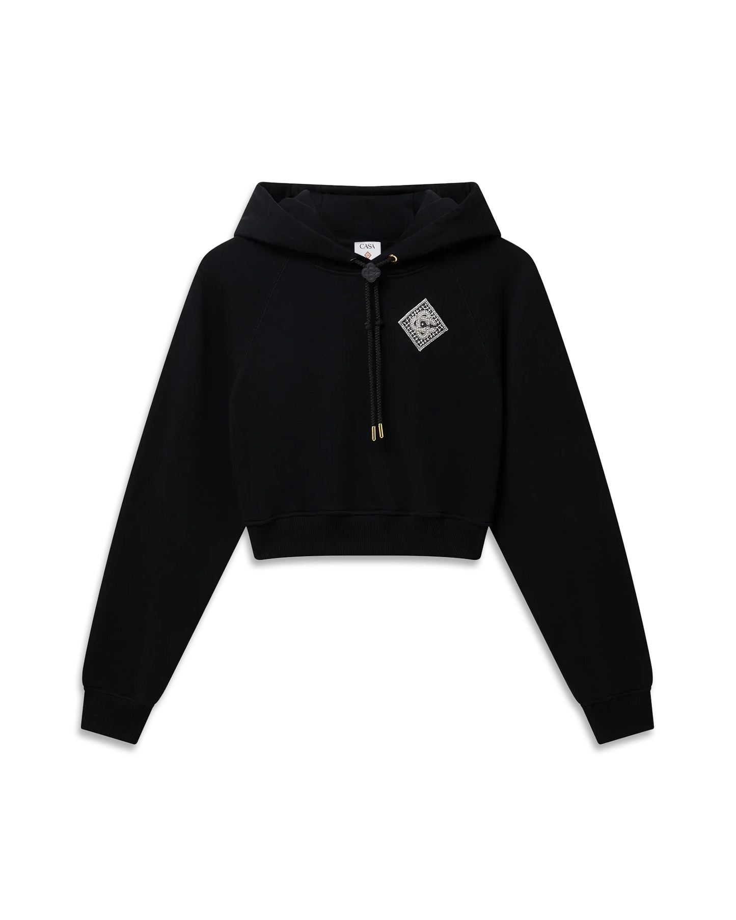 Sweat-shirt à capuche court Diamond Pearl