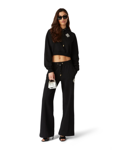 Sweat-shirt à capuche court Diamond Pearl