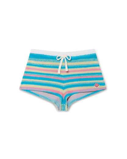 Stripe Towelling Mini Shorts