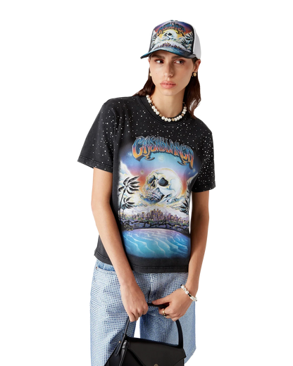 T-shirt à manches courtes La Prémonition orné de cristaux