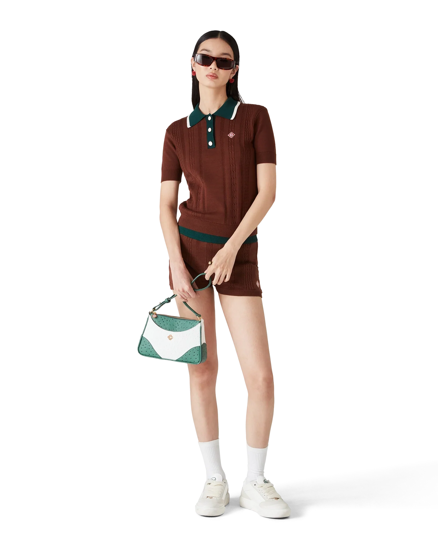 Polo en maille torsadée