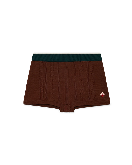 Cable Knit Mini Shorts