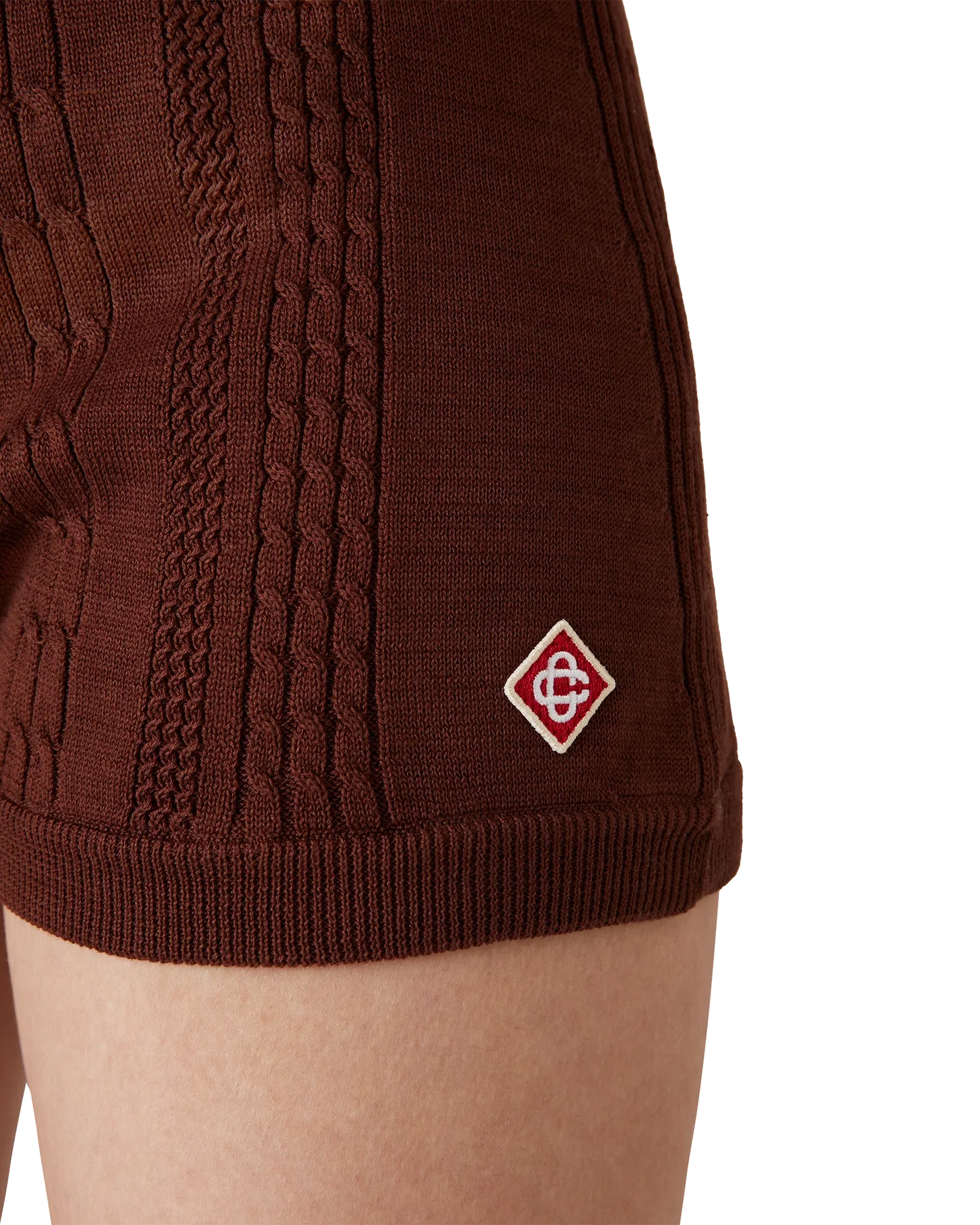 Cable Knit Mini Shorts
