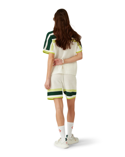 Shorts de tennis en crochet