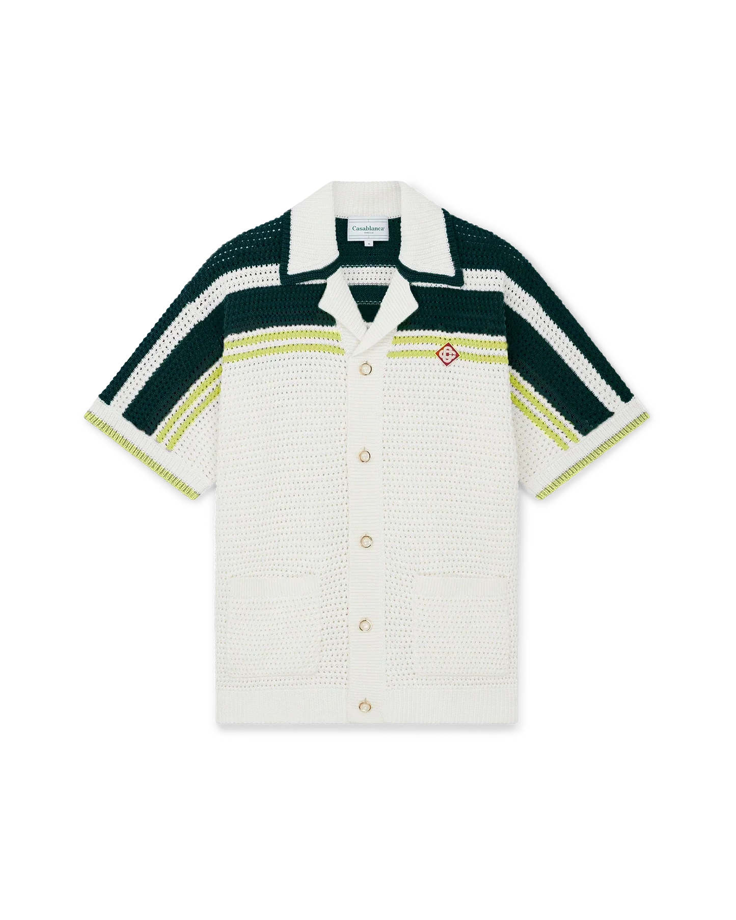 Chemise de tennis en crochet à manches courtes
