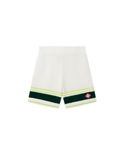 Shorts de tennis en crochet