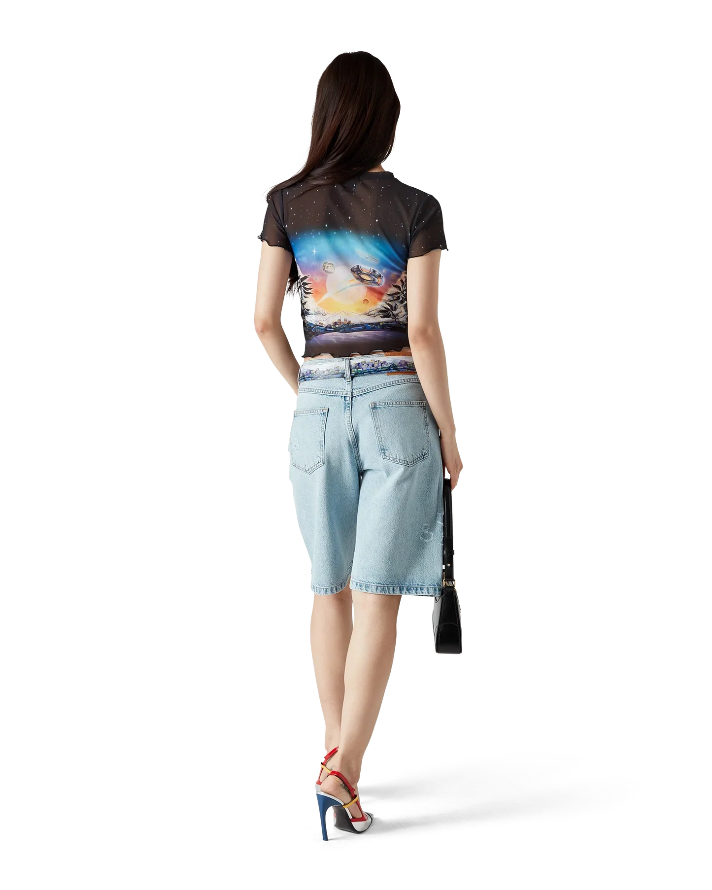 T-shirt en maille à manches courtes La Prémonition