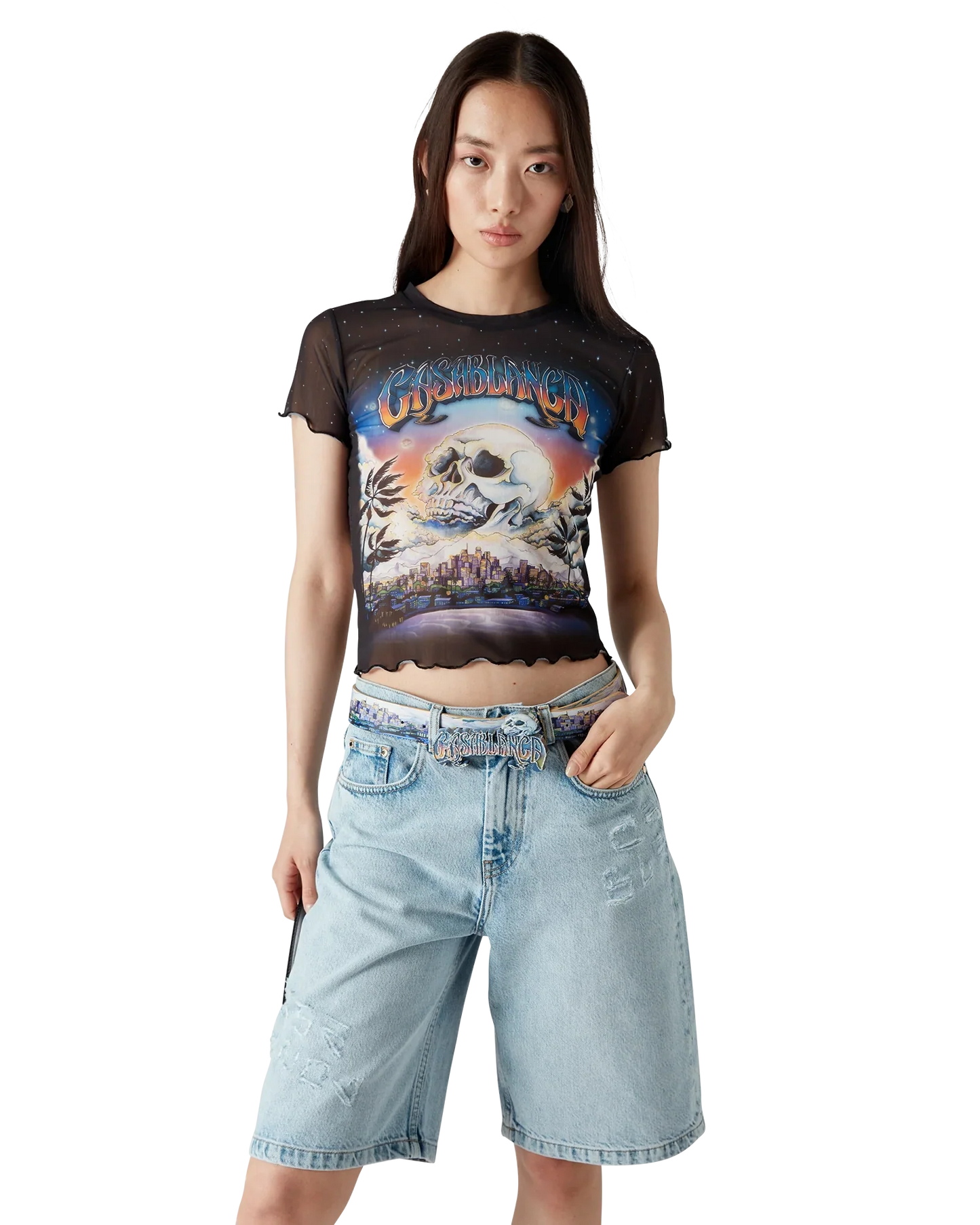 T-shirt en maille à manches courtes La Prémonition