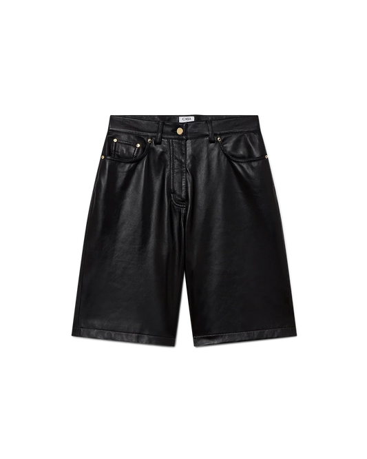Leather Skater Shorts