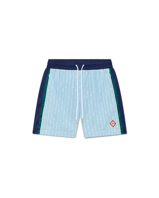Pinstripe Laurel Track Shorts