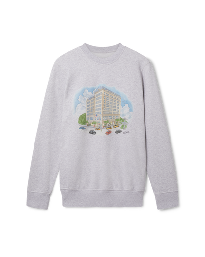 Sweat-shirt Fifth Avenue chiné gris