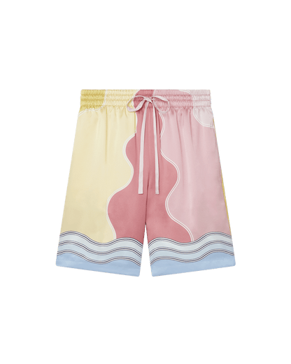 Short en soie Soleil Levant